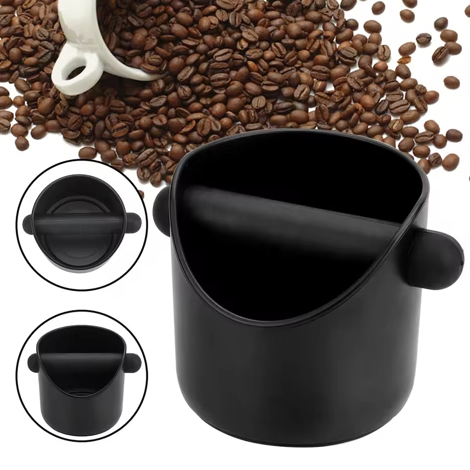 Coffee Knock Box Anti Slip Shock-absorbent Coffee Grind Dump Coffee Grind Knock Espresso Grind Dump Waste Bin Cafe For Barista