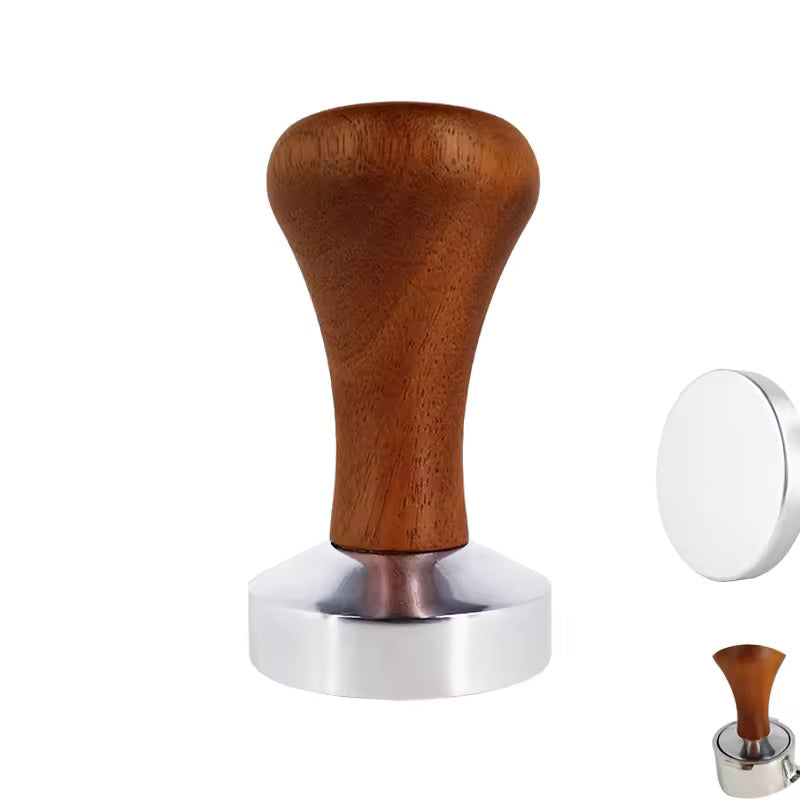 51mm Coffee Tamper Wooden Handle Barista Espresso maker Grinder Handmade High Quality Hot Sale